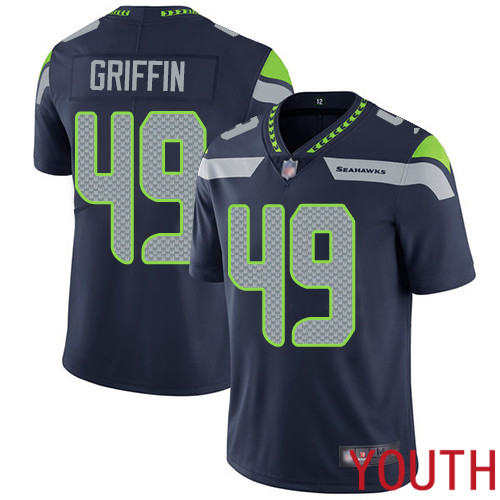 Seattle Seahawks Limited Navy Blue Youth Shaquem Griffin Home Jersey NFL Football #49 Vapor Untouchable->seattle seahawks->NFL Jersey